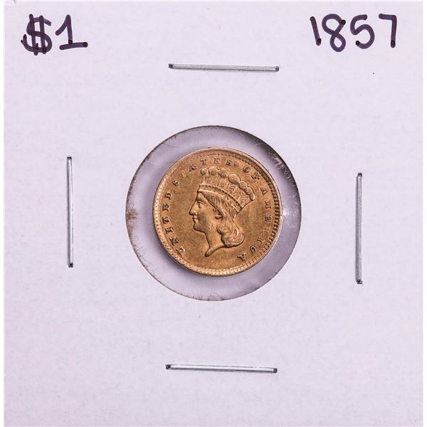 1857 $1 Indian Princess Head Gold Dollar Coin