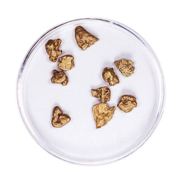 Lot of Gold Nuggets 3.39 Grams Total Weight