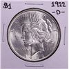 Image 1 : 1922-D $1 Peace Silver Dollar Coin