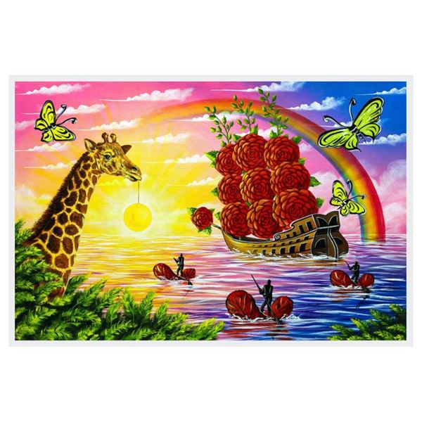 Poliarush "Rainbow Colors" Original Oil On Canvas