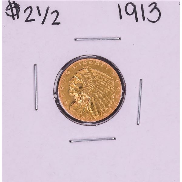1913 $2 1/2 Indian Head Quarter Eagle Gold Coin