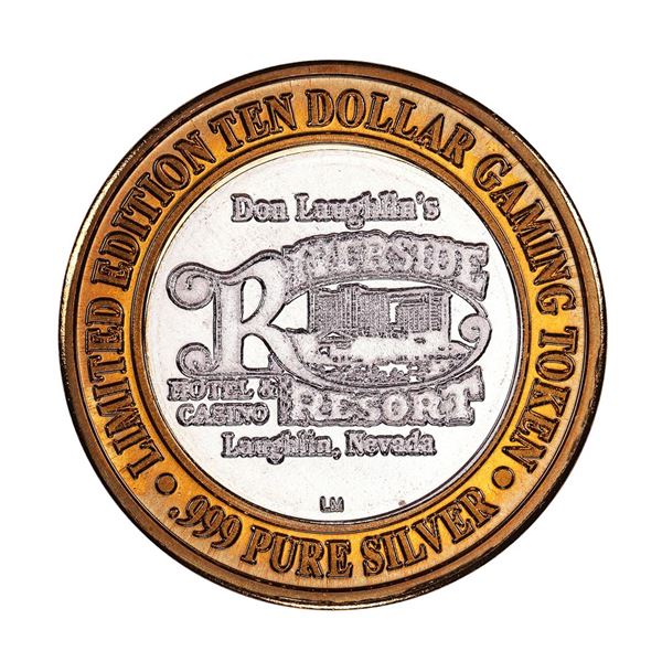 .999 Silver Riverside Resort Casino Laughlin, NV $10 Limited Edition Gaming Token