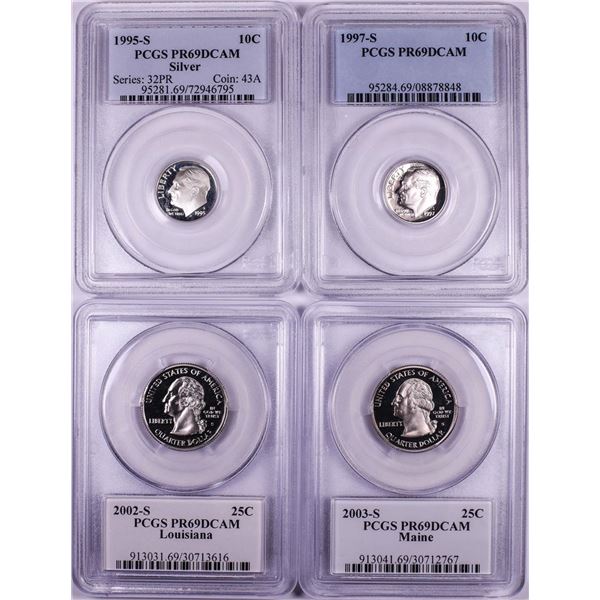 Lot of (4) Miscellaneous Proof United States PCGS Graded Coins