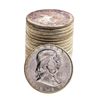 Image 1 : Roll of (20) Brilliant Uncirculated 1963 Franklin Half Dollar Coins