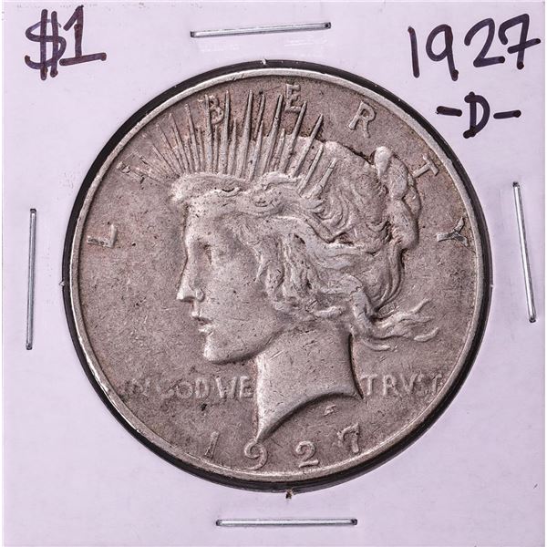 1927-D $1 Peace Silver Dollar Coin