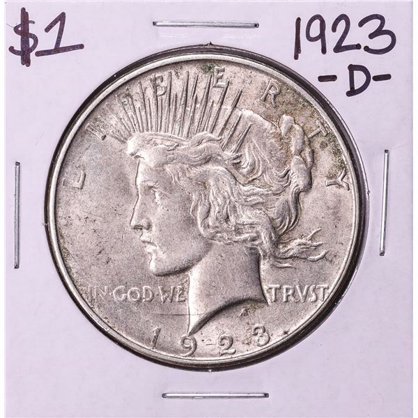1923-D $1 Peace Silver Dollar Coin