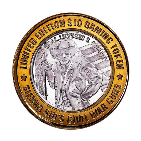 .999 Silver Sierra Sid's Sparks, NV $10 Limited Edition Casino Gaming Token