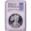 Image 1 : 2015-W $1 Proof American Silver Eagle Coin NGC PF70 Ultra Cameo Angela Buchanan Signed
