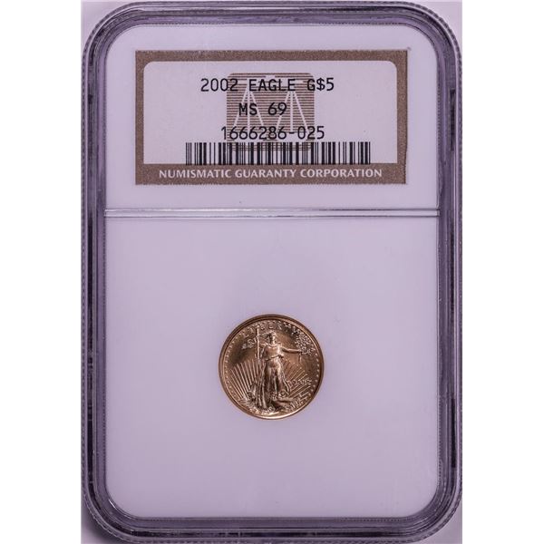 2002 $5 American Eagle Gold Coin NGC MS69