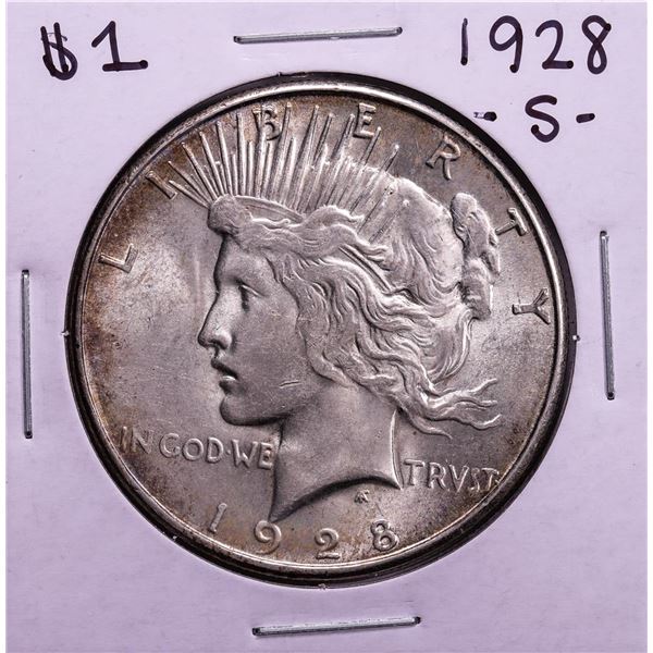 1928-S $1 Peace Silver Dollar Coin