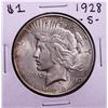 Image 1 : 1928-S $1 Peace Silver Dollar Coin