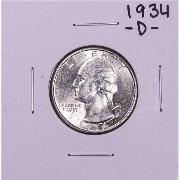 1934-D Washington Quarter Coin