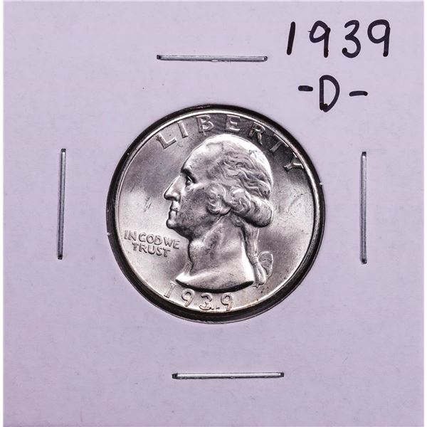 1939-D Washington Quarter Coin