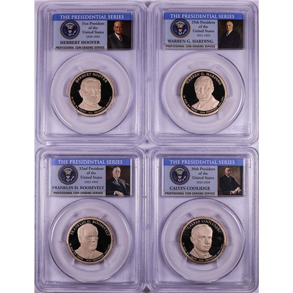 Set of 2014-S $1 Proof Presidential Dollar Coins PCGS PR69DCAM First Strike