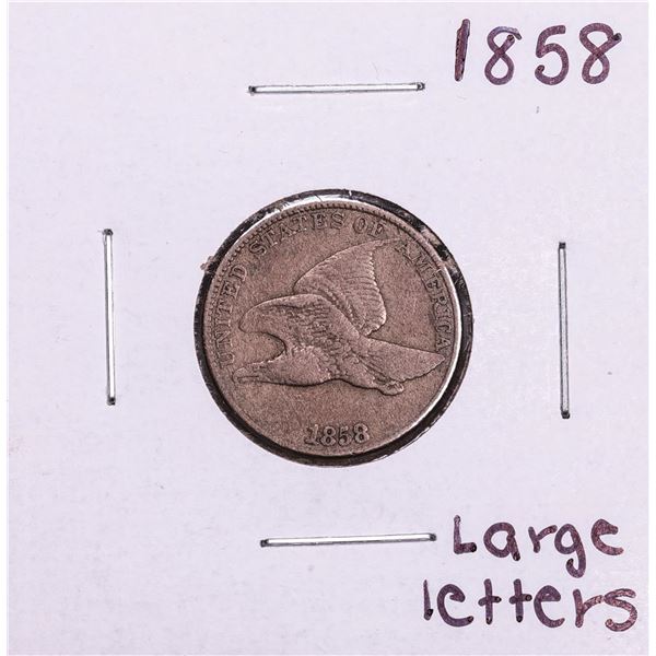 1858 Large Letters Flying Eagle Cent Coin