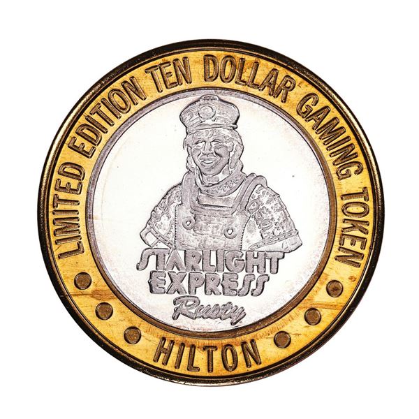 .999 Fine Silver Hilton Las Vegas, NV $10 Limited Edition Gaming Token