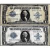 Image 1 : Lot of (2) 1923 $1 Silver Certificate Notes - Damaged