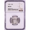 Image 1 : 1925 Standing Liberty Quarter Coin NGC MS64