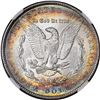 Image 5 : 1889 $1 Morgan Silver Dollar Coin NGC MS64 Amazing Toning