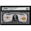Image 1 : 1922 $10 Gold Certificate Note Fr.1173 PMG Choice About Uncirculated 58EPQ