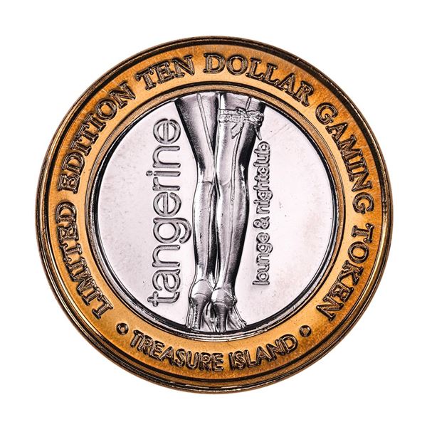 .999 Silver Treasure Island Las Vegas $10 Limited Edition Casino Gaming Token