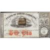 Image 1 : 1870 Fifty Cents State of North Carolina Raleigh Obsolete Note