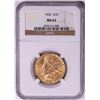 Image 1 : 1932 $10 Indian Head Eagle Gold Coin NGC MS63