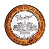 Image 2 : .999 Silver Flamingo Laughlin, NV $10 Casino Limited Edition Gaming Token