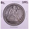 Image 1 : 1872 $1 Seated Liberty Half Dollar Coin