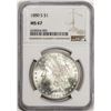Image 1 : 1880-S $1 Morgan Silver Dollar Coin NGC MS67