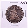Image 1 : 1869 Seated Liberty Half Dollar Coin