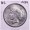 1934 $1 Peace Silver Dollar Coin