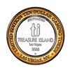 Image 2 : .999 Silver Treasure Island Las Vegas $10 Limited Edition Casino Gaming Token