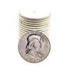 Image 1 : Roll of (20) Brilliant Uncirculated 1963 Franklin Half Dollar Coins