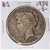 Image 1 : 1934-S $1 Peace Silver Dollar Coin