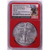 Image 1 : 2016-W Lettered Edge $1 Burnished American Silver Eagle Coin NGC MS70 FDOI