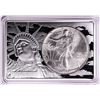 Image 1 : 1986 $1 American Silver Eagle Coin & 2oz Silver Bar Set