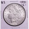 Image 1 : 1881-S $1 Morgan Silver Dollar Coin