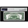 Image 2 : 1950A $5 Federal Reserve Note Kansas City Fr.1962-J PMG Choice Uncirculated 64EPQ