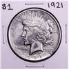 Image 1 : 1921 $1 Peace Silver Dollar Coin