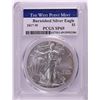 Image 1 : 2017-W Lettered Edge $1 Burnished American Silver Eagle Coin PCGS SP69 West Point