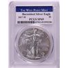 Image 1 : 2017-W Lettered Edge $1 Burnished American Silver Eagle Coin PCGS SP69 West Point