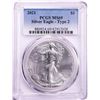 Image 1 : 2021 Type 2 $1 American Silver Eagle Coin PCGS MS69