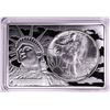 Image 1 : 1986 $1 American Silver Eagle Coin & 2oz Silver Bar Set