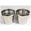 Image 1 : LOT OF 2 ROUND STAINLESS STEEL SOUP INSERTS