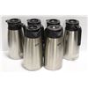 Image 1 : GROUP OF SIX 1.9L STAINLESS STEEL CARAFE'S