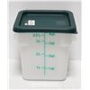 Image 1 : NEW JOHNSON ROSE 4QT SQUARE DRY INGREDIENT BIN W/