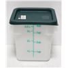 Image 1 : NEW JOHNSON ROSE 4QT SQUARE DRY INGREDIENT BIN W/