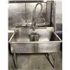 Image 1 : 2 WELL S/S COMMERCIAL SINK W/ PRE RINSE