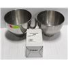 2 KITCHENAID K45 STAINLESS STEEL MIXER BOWLS W/